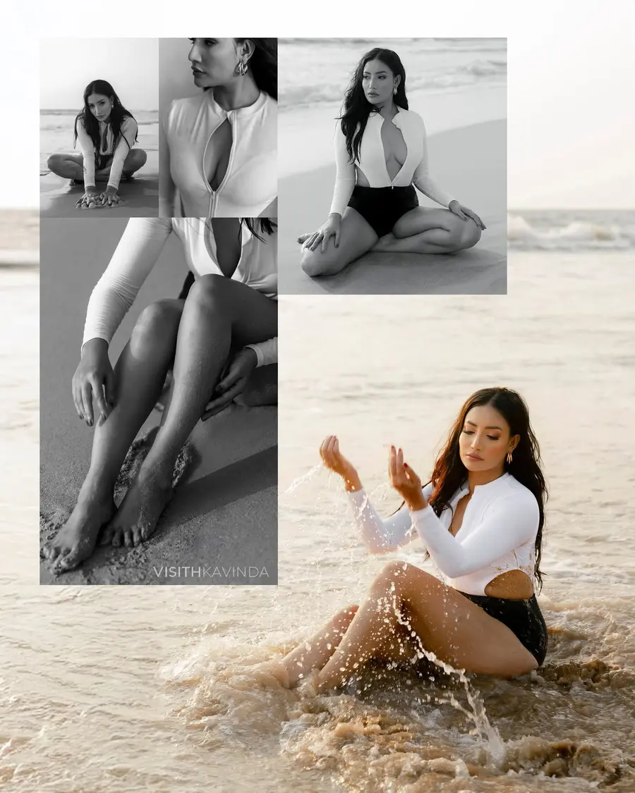 Teena Shanell Fernando Beach Shoot photoshoot in Colombo photographed by Visith Kavinda Portfolio image 06