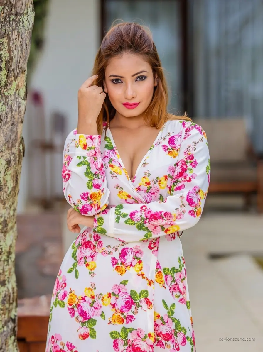 Teena Shanell Fernando Outdoor photoshoot in Sri Lanka image 03