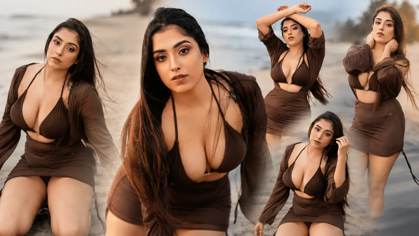 Rukshila Fernando - Brown Sands – Beach Glamour editorial photoshoot